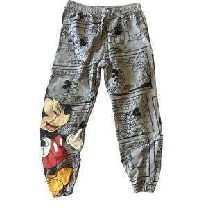 Zara Plush Mickey Mouse Logo Disney Pants